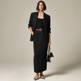 J.Crew, Trouser Maxi Skirt in Viscose Crepe