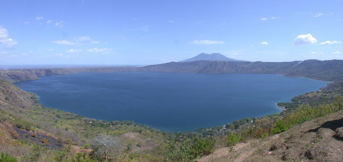 The Apoyo Caldera in Nicaragua