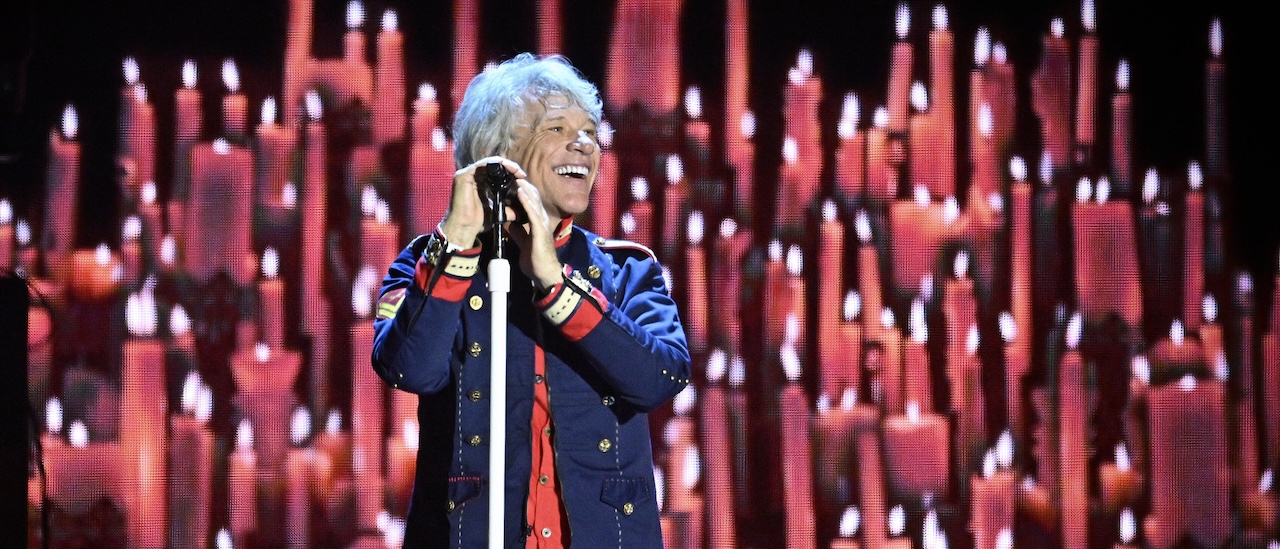 Jon Bon Jovi onstage at Wembley Stadium on September 04, 2026 