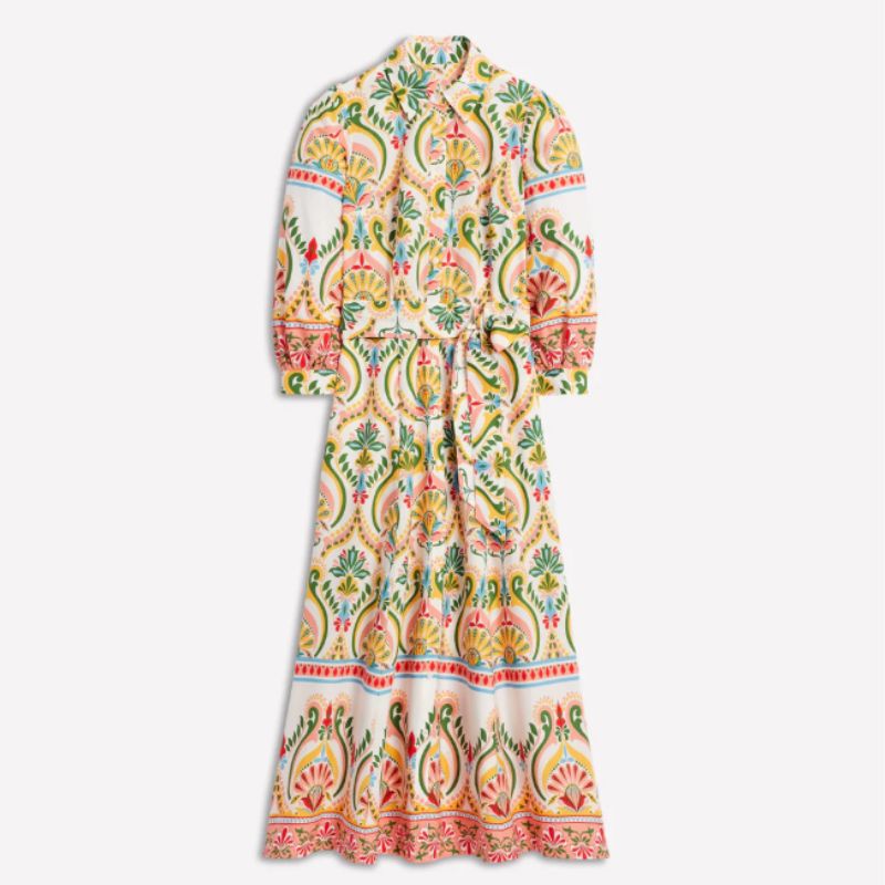 printed shirt dress