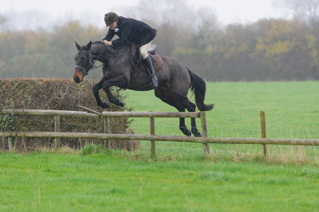 Terence Smith flies a hunt rail