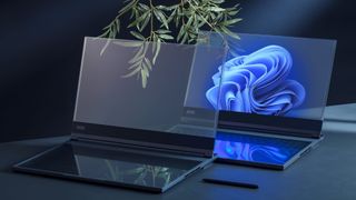 Lenovo transparent laptop concept