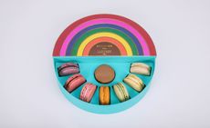 Jewellery in rainbow designed box resembling macaroon sweets