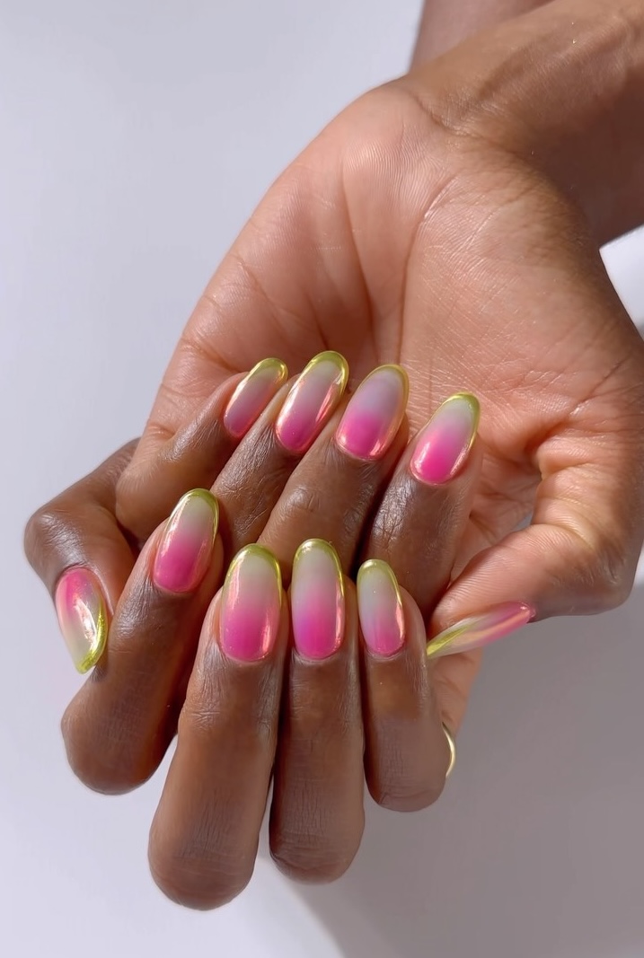 An ombre manicure by Imarni Nails