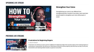 30 Day Singer live stream screen