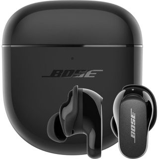 Bose QuietComfort Earbuds II in black render.
