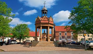 Market Cross St James Square Boroughbridge North Yorkshire England UK