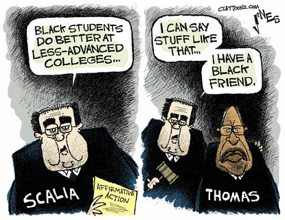 Editorial cartoon U.S. SCOTUS Justice Scalia