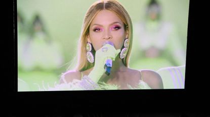 Beyoncé performs at the 2022 Oscars