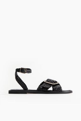 H&M, Braided Leather Sandals