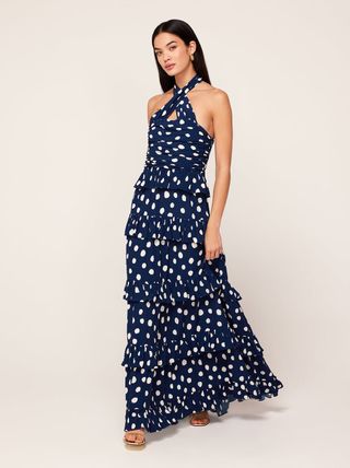 Romily Mixed Polka Dot Maxi Dress