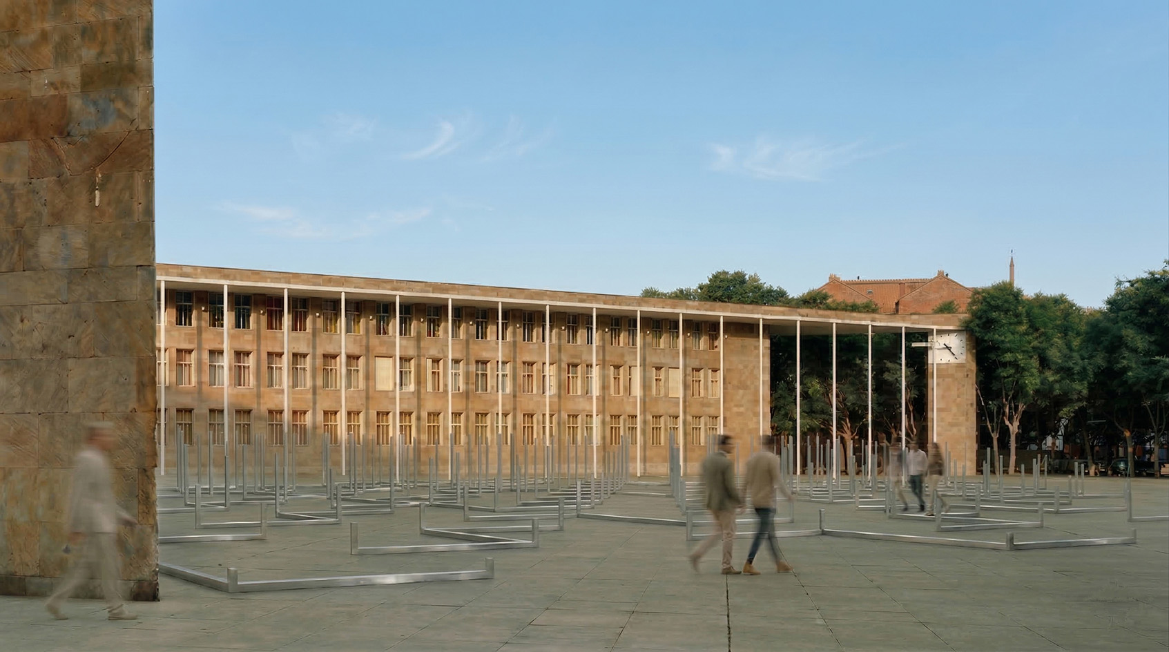 PPAA installation at Conc&amp;eacute;ntrico 2026, rendering visualisation