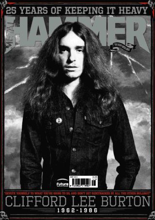 The cover of Metal Hammer issue 224 featuring Metallica’s Cliff Burton