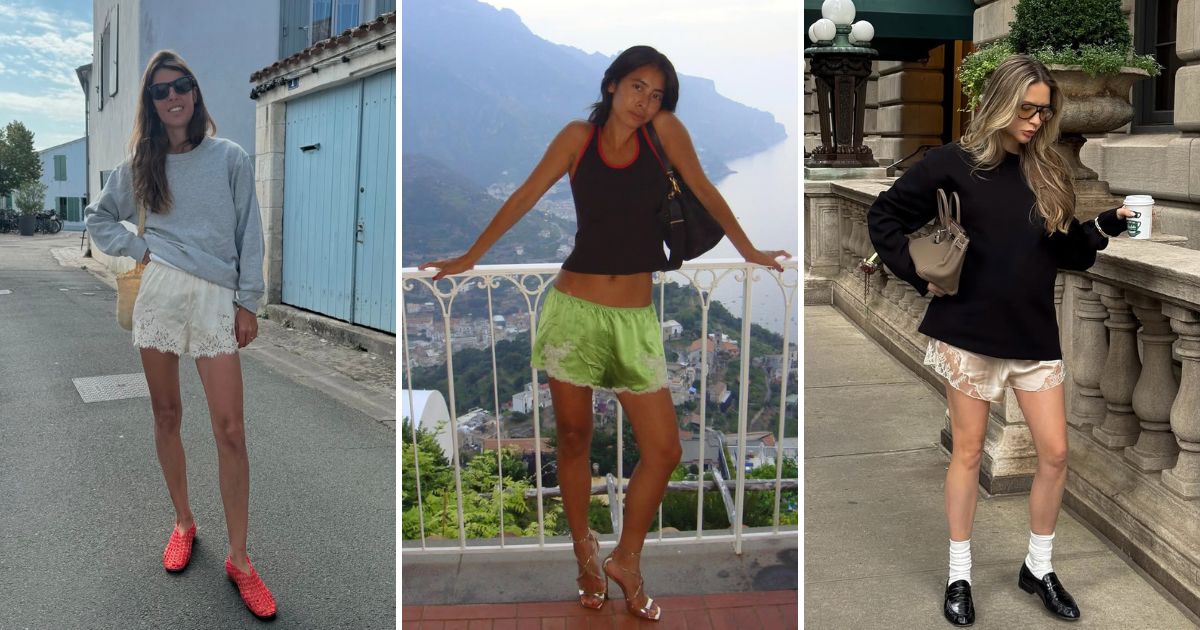 Sorry, Denim Lovers—Lace Satin Shorts are the New Go-To for Cool, Comfy Summer Dressing Sorry, Denim Lovers—Lace Satin Shorts are the New Go-To for Cool, Comfy Summer Dressing