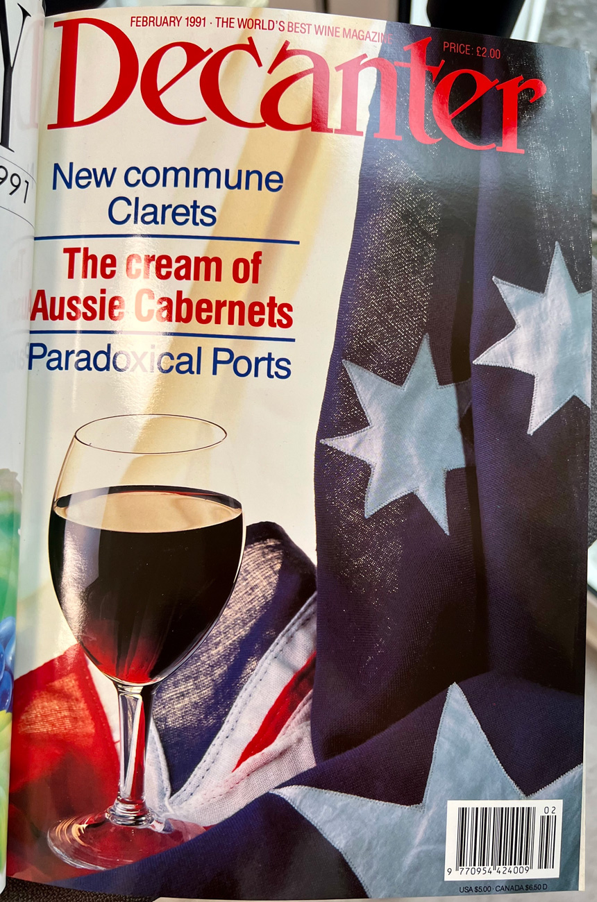 Decanter February 1991 issue cover