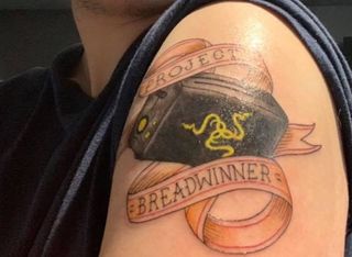One of the Razer Toaster tattoos. Credit: \