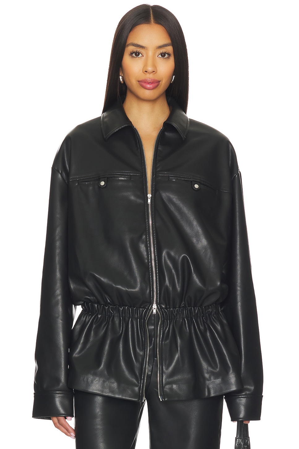 Greta Faux Leather Jacket