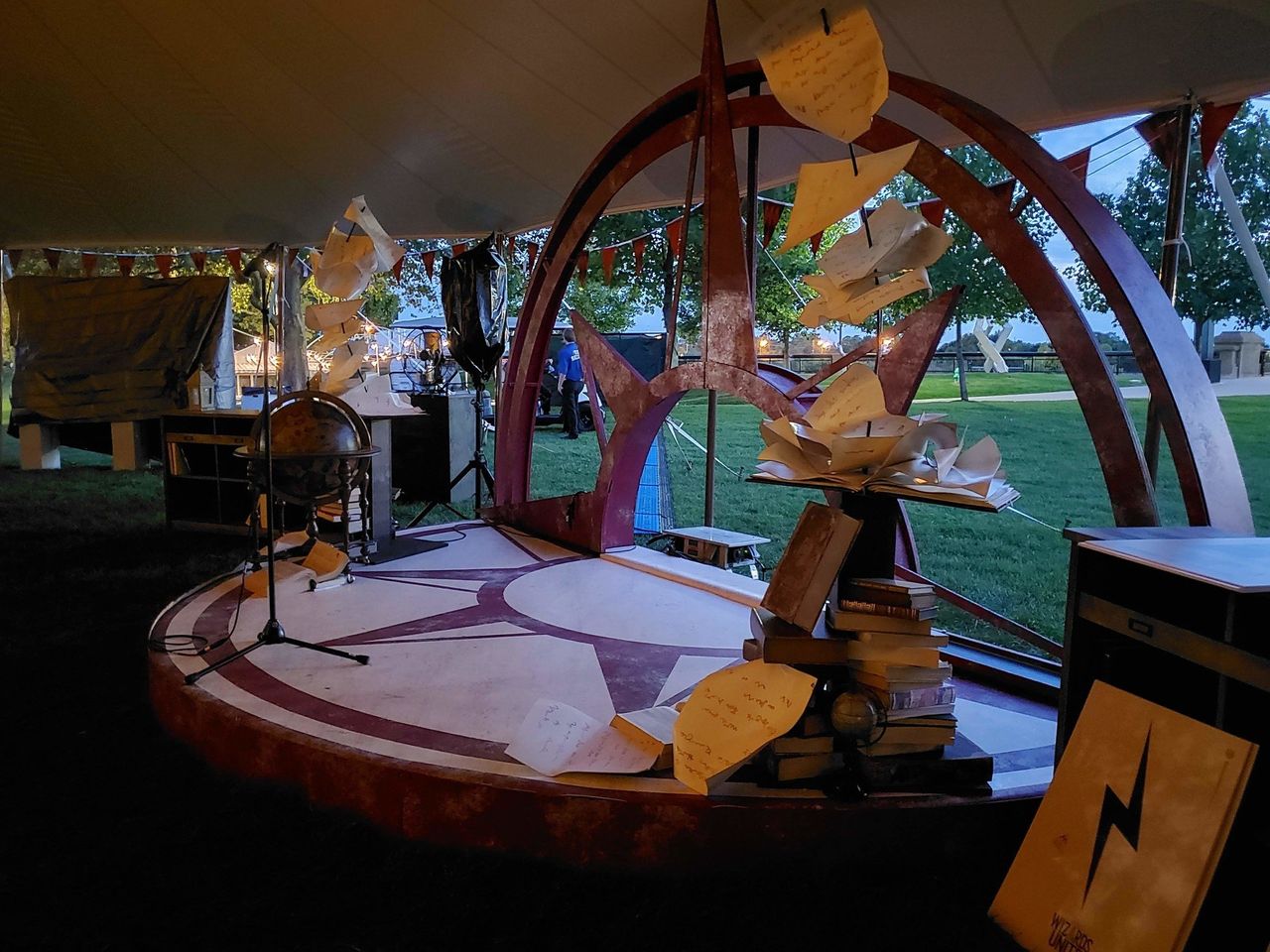 HPWU Fan Festival tent stage