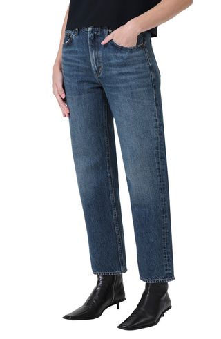 Valen High Waist Ankle Straight Leg Jeans