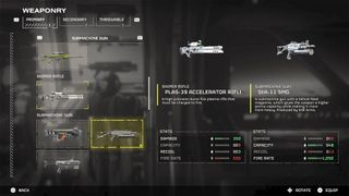 Helldivers 2 Killzone crossover free accelerator rifle and smg in weaponry menu