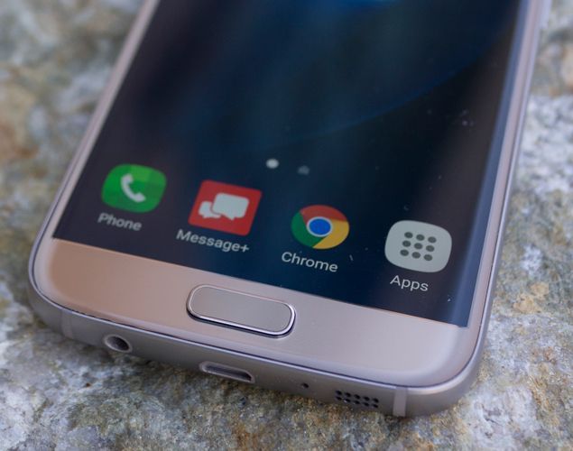 Samsung Galaxy S7 image: Samsung's fingerprint scanner isn't as quick to respond as Nexus Imprint, but it's functional.