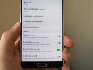 Note 5 sound settings