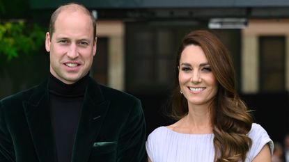 Prince William, Duke of Cambridge and Catherine, Duchess of Cambridge attend the Earthshot Prize 2021 at Alexandra Palace on October 17, 2021 in London, England.