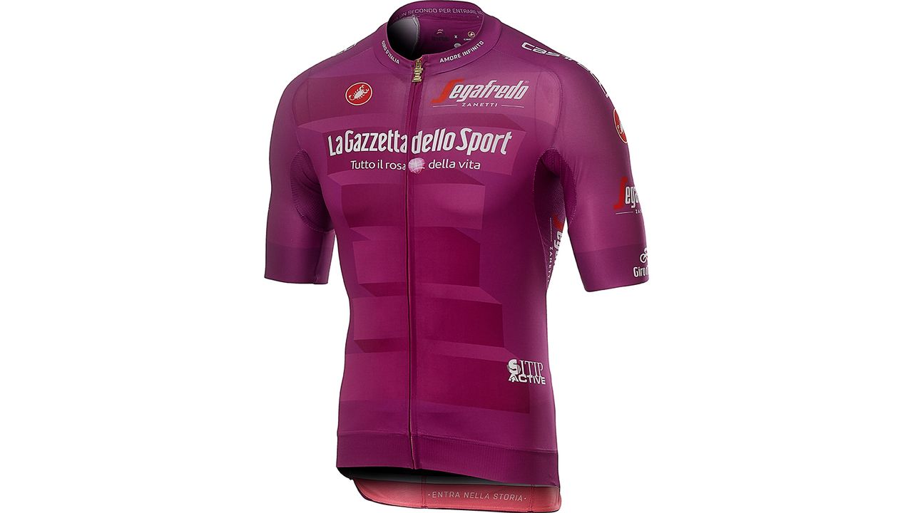 The Maglia Ciclamino is for the best sprinter