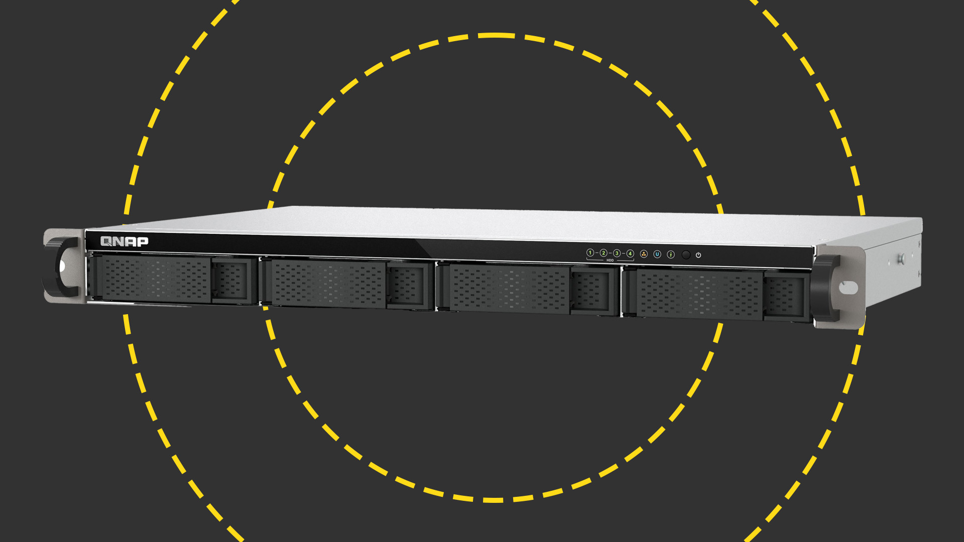 The Qnap TS-432eU on the ITPro background
