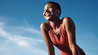 Woman smiling