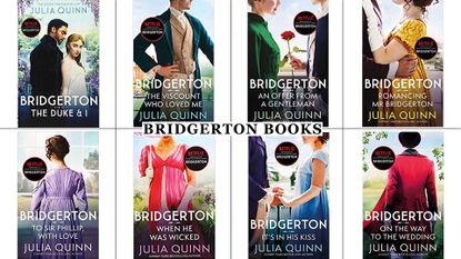 Bridgerton book covers