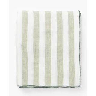 mcgee and co green stripe tablecloth