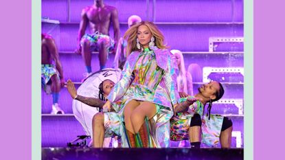 Beyoncé Renaissance tour. Beyoncé performs onstage during the opening night of the “RENAISSANCE WORLD TOUR” at Friends Arena on May 10, 2023 in Stockholm, Sweden