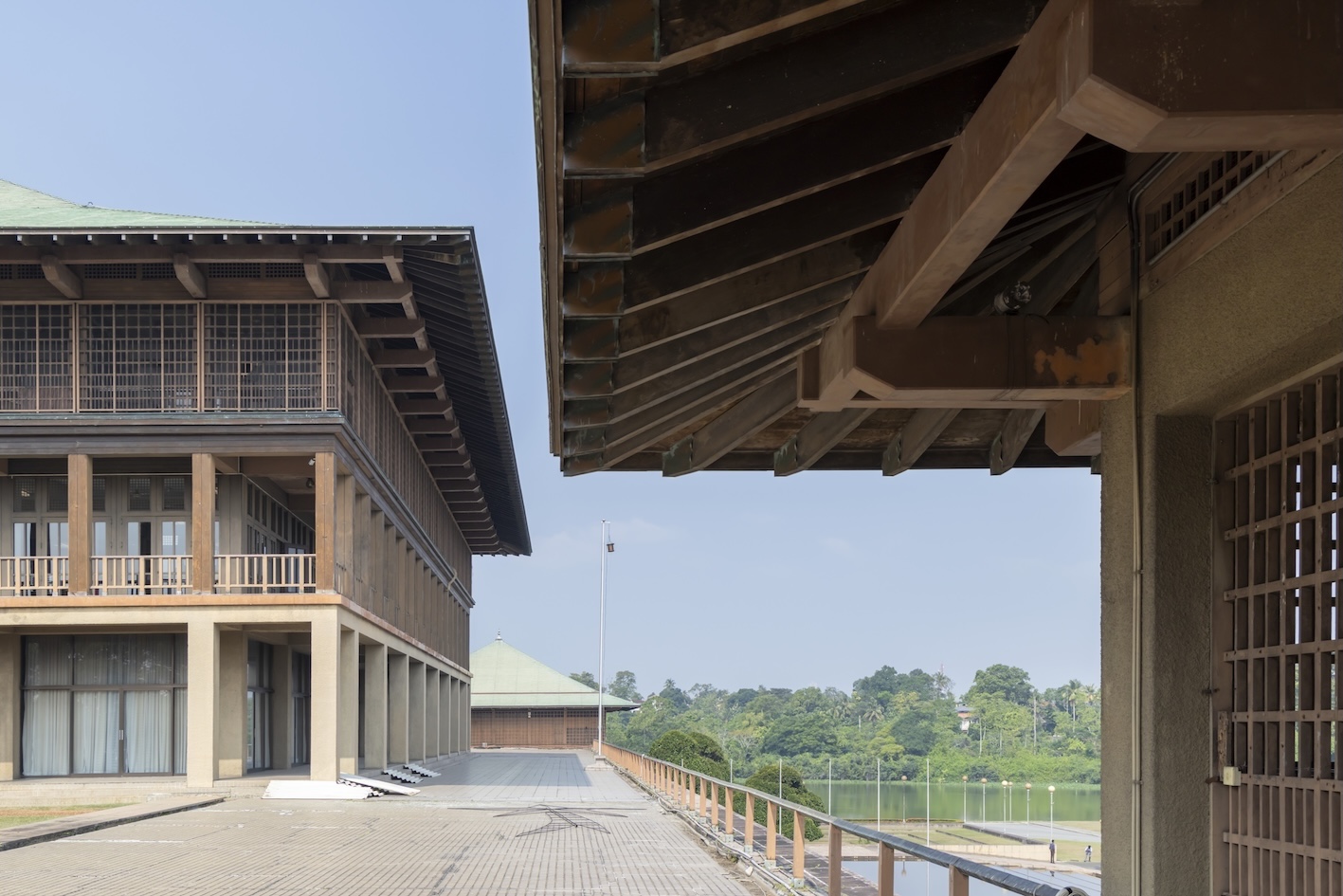 Geoffrey Bawa building, on show at the Vitra Design Museum