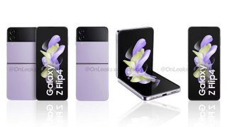 Samsung Galaxy Z Flip 4 leaked color renders