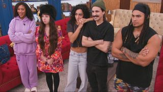 Ashley, Ava, Morgan, Vince, and Keanu listening to The Mastermind