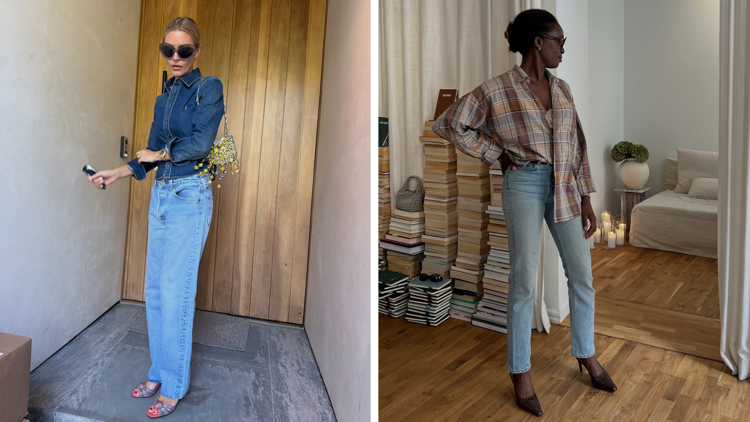 Women wearing new fall 2026 denim outfit ideas.