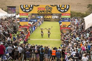 Stage 7 - 2016 Cape Epic wins for Platt/Huber and Langvad/Kleinhans