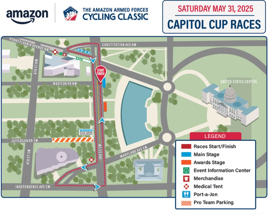 The course map for 2025 Capitol Cup