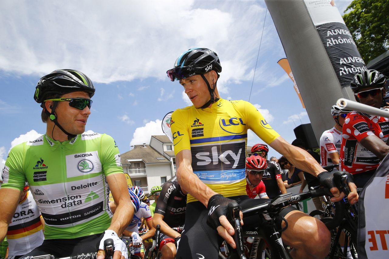 Edvald Boasson Hagen (Dimension Data) and Chris Froome (Sky)