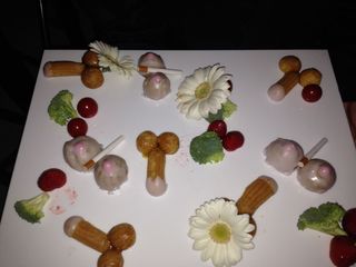 X-rated canapé platter at Acne Studios