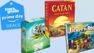 Board games for prime day: Ark Nova, Catan, Ticket to Ride First Journey