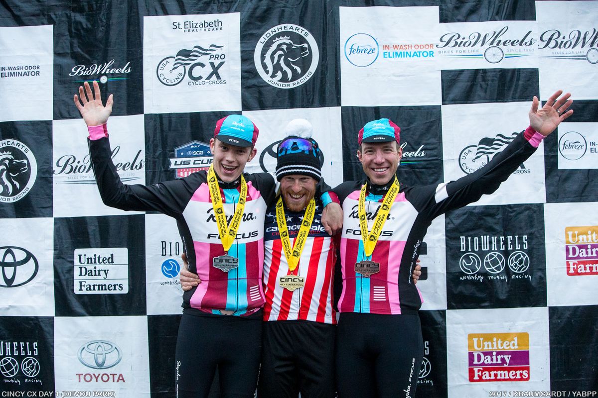 UCI Elite Men's podium