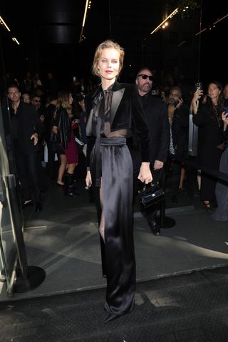 Eva Herzigova attends the Dolce & Gabbana show