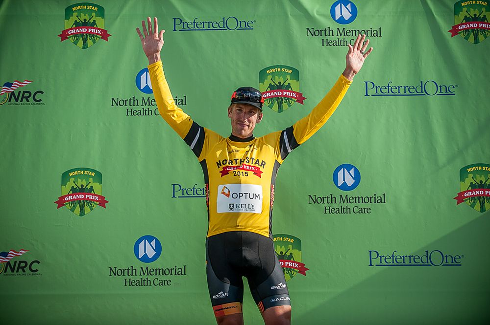 Tom Zirbel (Optum p/b Kelley Benefit Strategies) back in the leaders jersey for stage 6 finale on Sunday