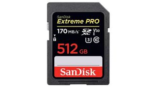 SanDisk memory card product shot