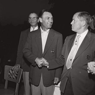 Ben Hogan collecting the Green Jacket in 1953