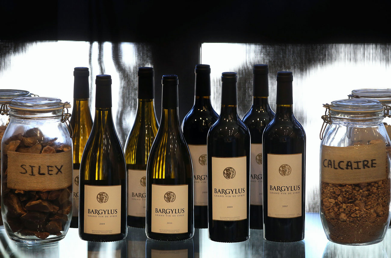 Bargylus wine bottles