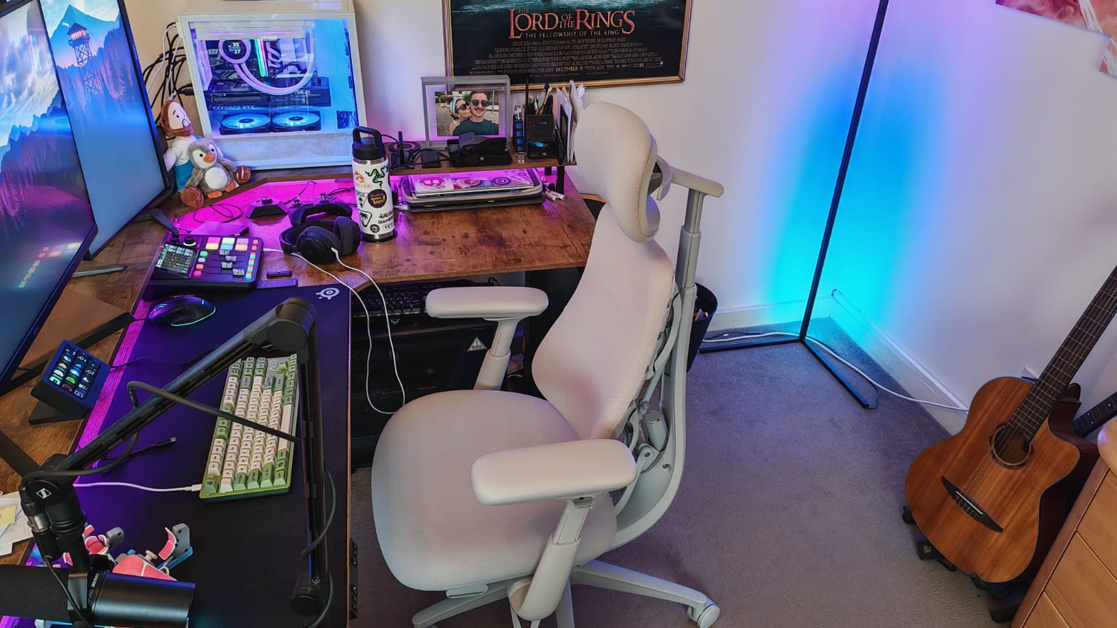 A LiberNovo Omni parked in front of a desk