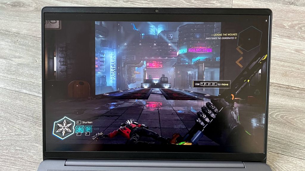 Playing Ghostrunner 2 on the Lenovo IdeaPad Gaming Chromebook